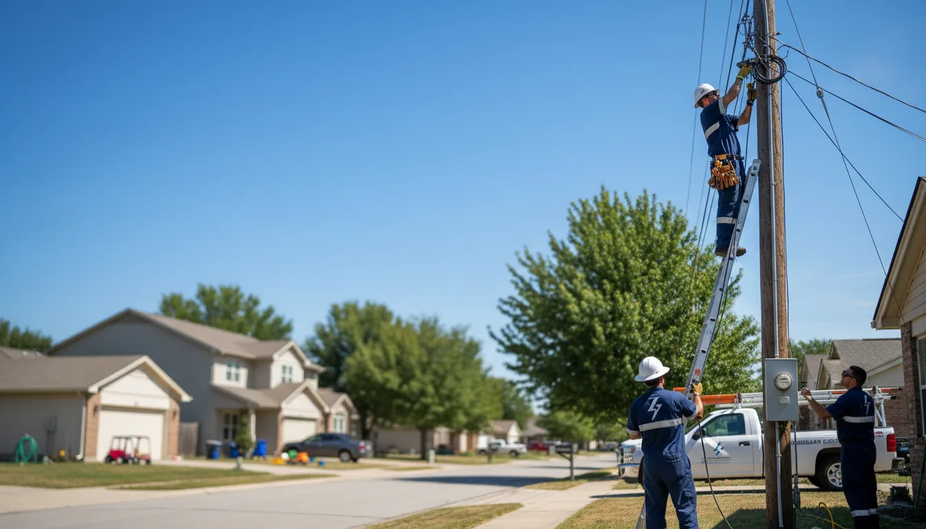 Residential electrician providing installation services in La Place, IL